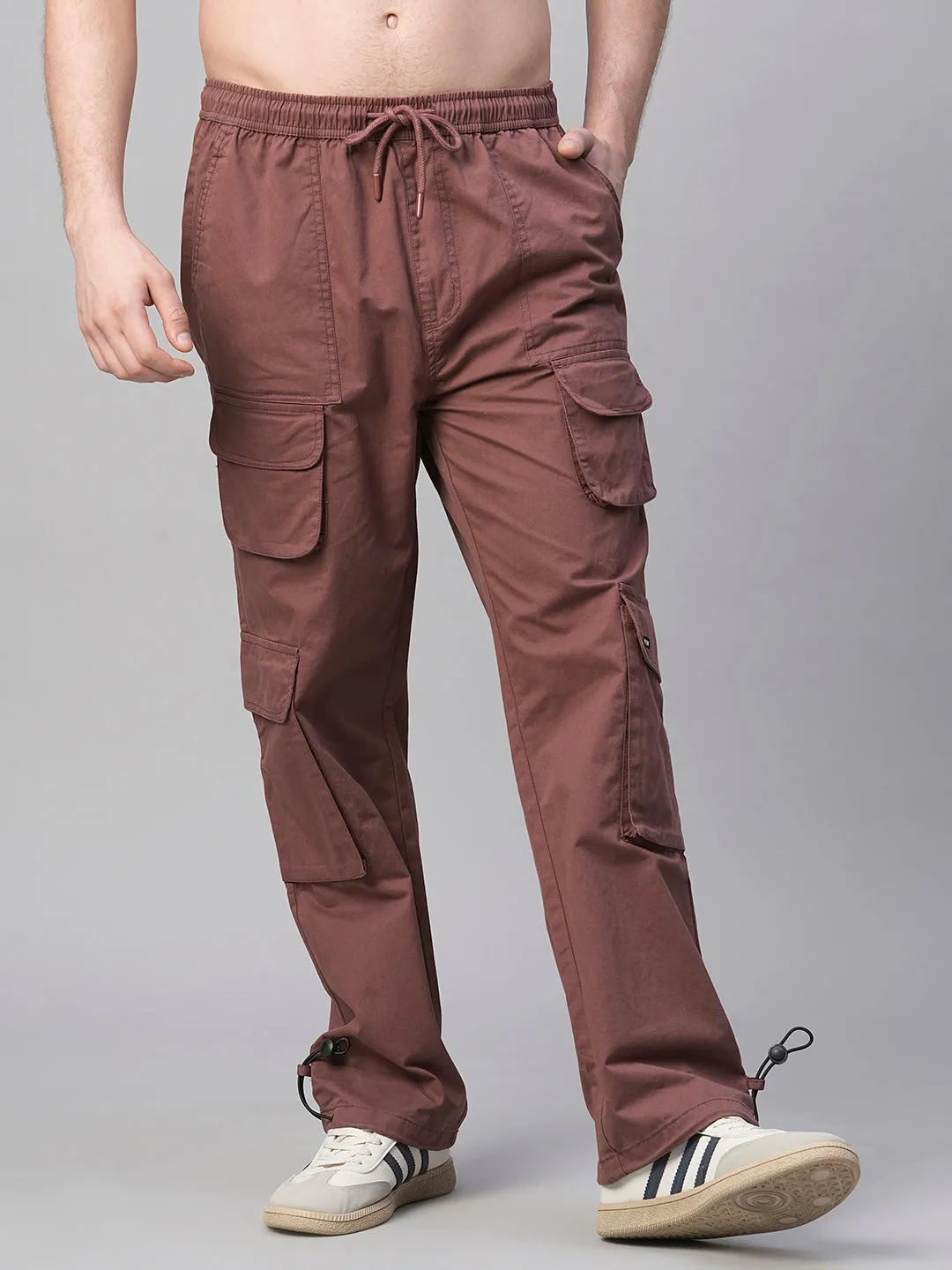 Men Utility Cargo - Maroon