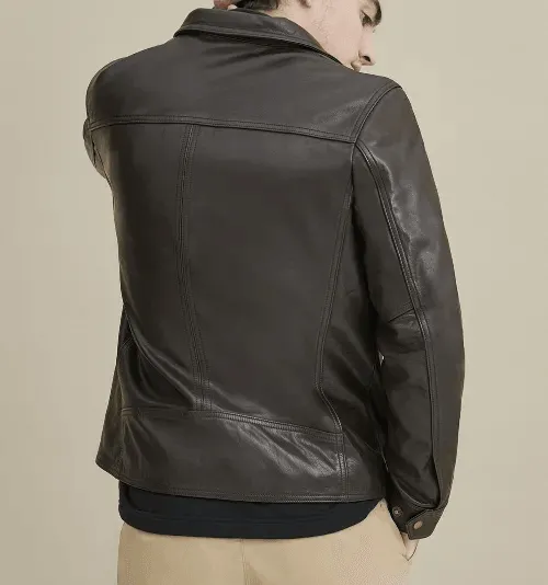 Mens Black Vintage Leather Jacket