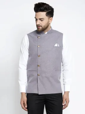 Men'S Purple Nehru Jacket