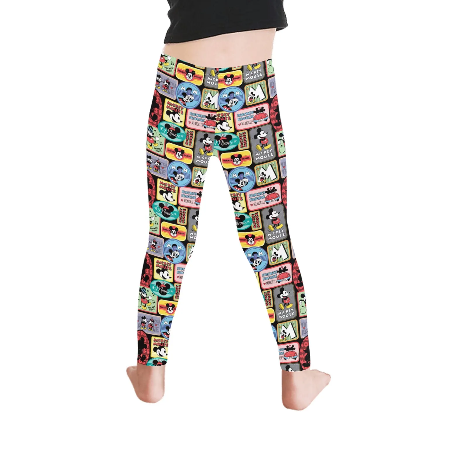 Mickey Stickers Kid's Leggings