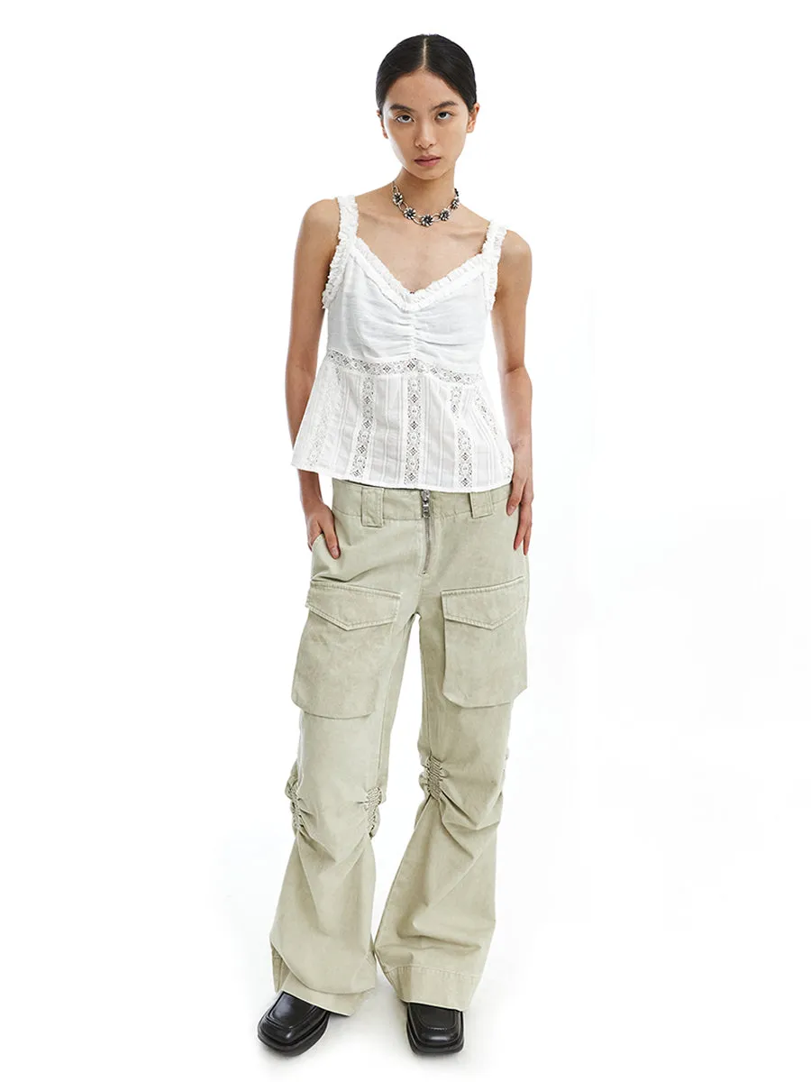 Micro Flare Cargo Pants