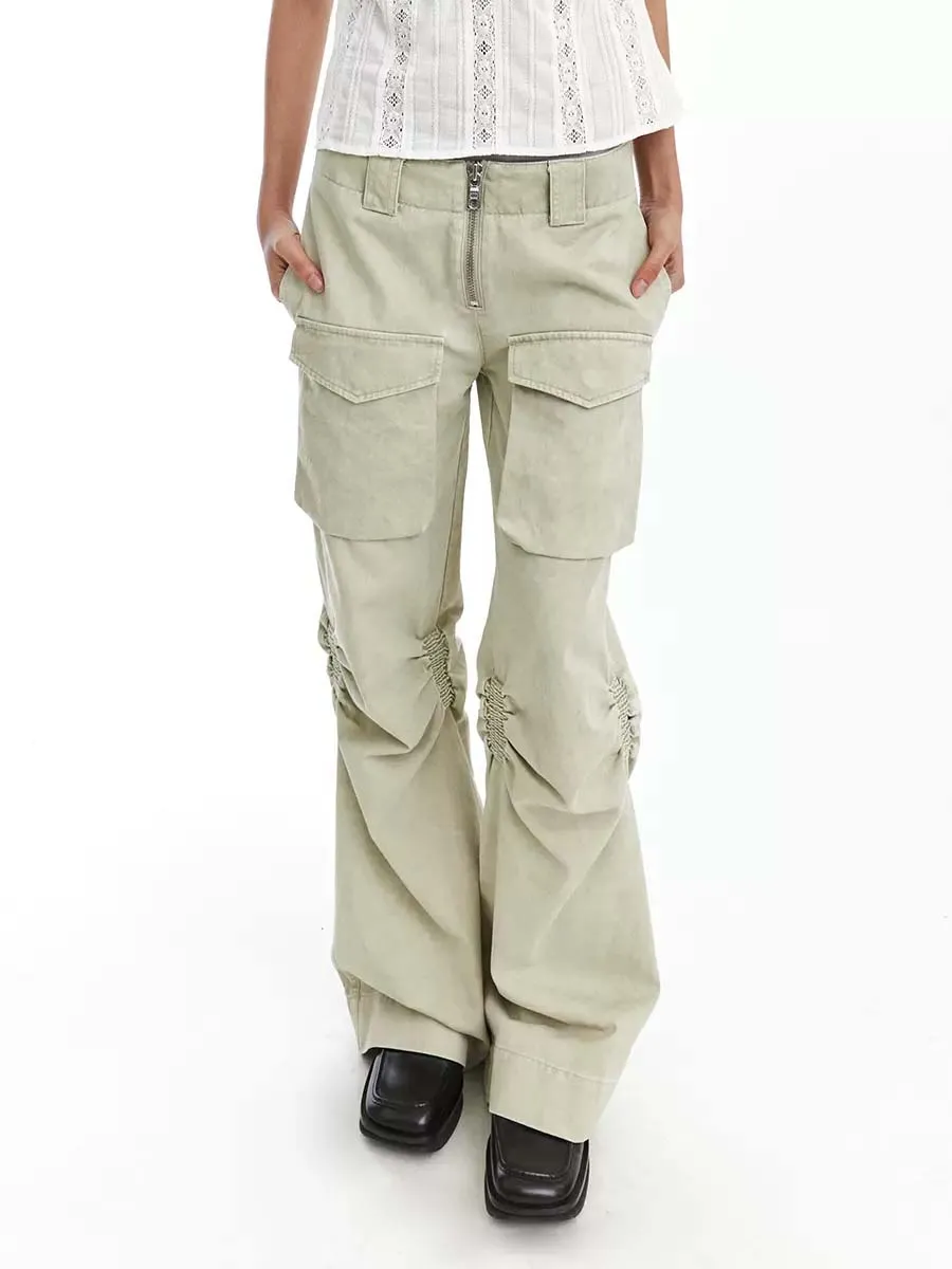 Micro Flare Cargo Pants