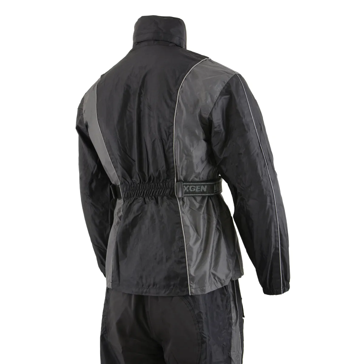 Milwaukee Leather SH2225L Women's Black and Grey Waterproof Rain Suit