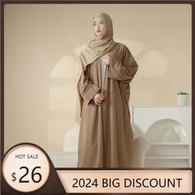 MOA028  Corduroy Cardigan Open Abaya