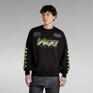 Moto Sport GR Loose Sweatshirt (Black) - GD23895B7826484