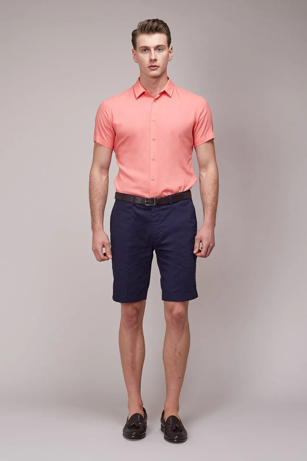 Navy Tailored Short