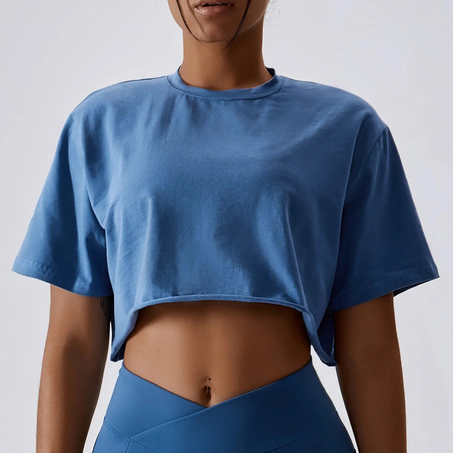 NCLAGEN Short Sleeve Crop Top