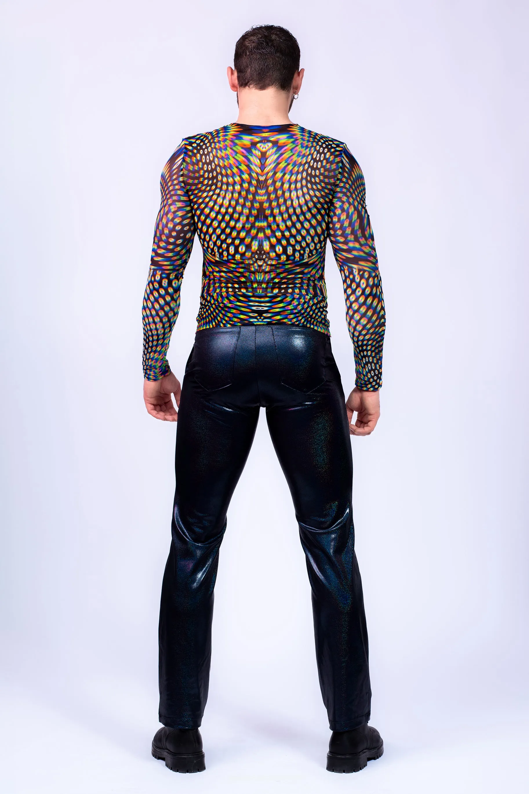 Neon Pulsar Male Mesh Top