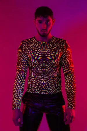 Neon Pulsar Male Mesh Top