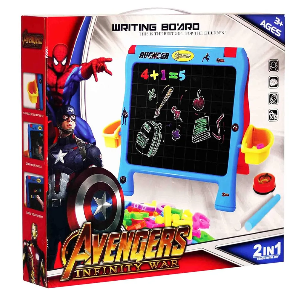 (Net) Avengers Infinity War 2-in-1 Writing Board - Unleash Creativity with Black and White Boards