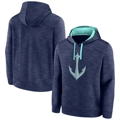 New - NHL Seattle Kraken Men's Poly Hooded Sweatshirt - M