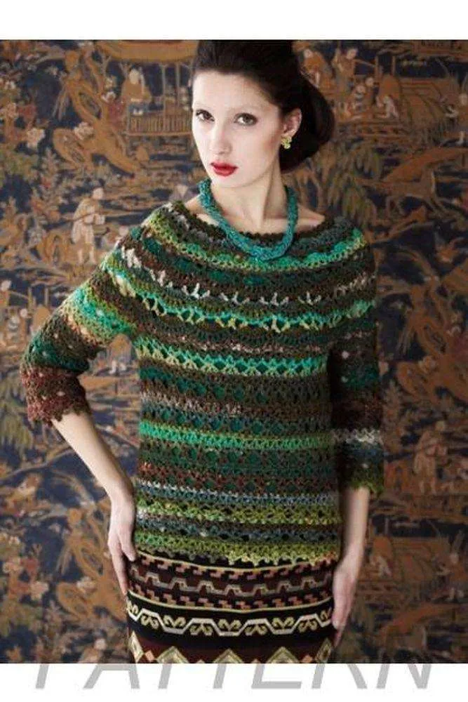 Noro 26 Round Yoke Pullover PATTERN ONLY