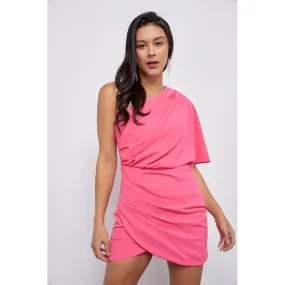 One Shoulder Wrap Dress