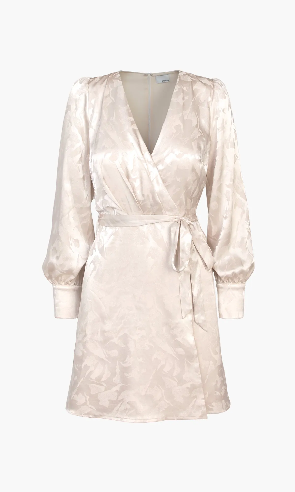 Pauline Jacquard Faux Wrap Dress - FINAL SALE