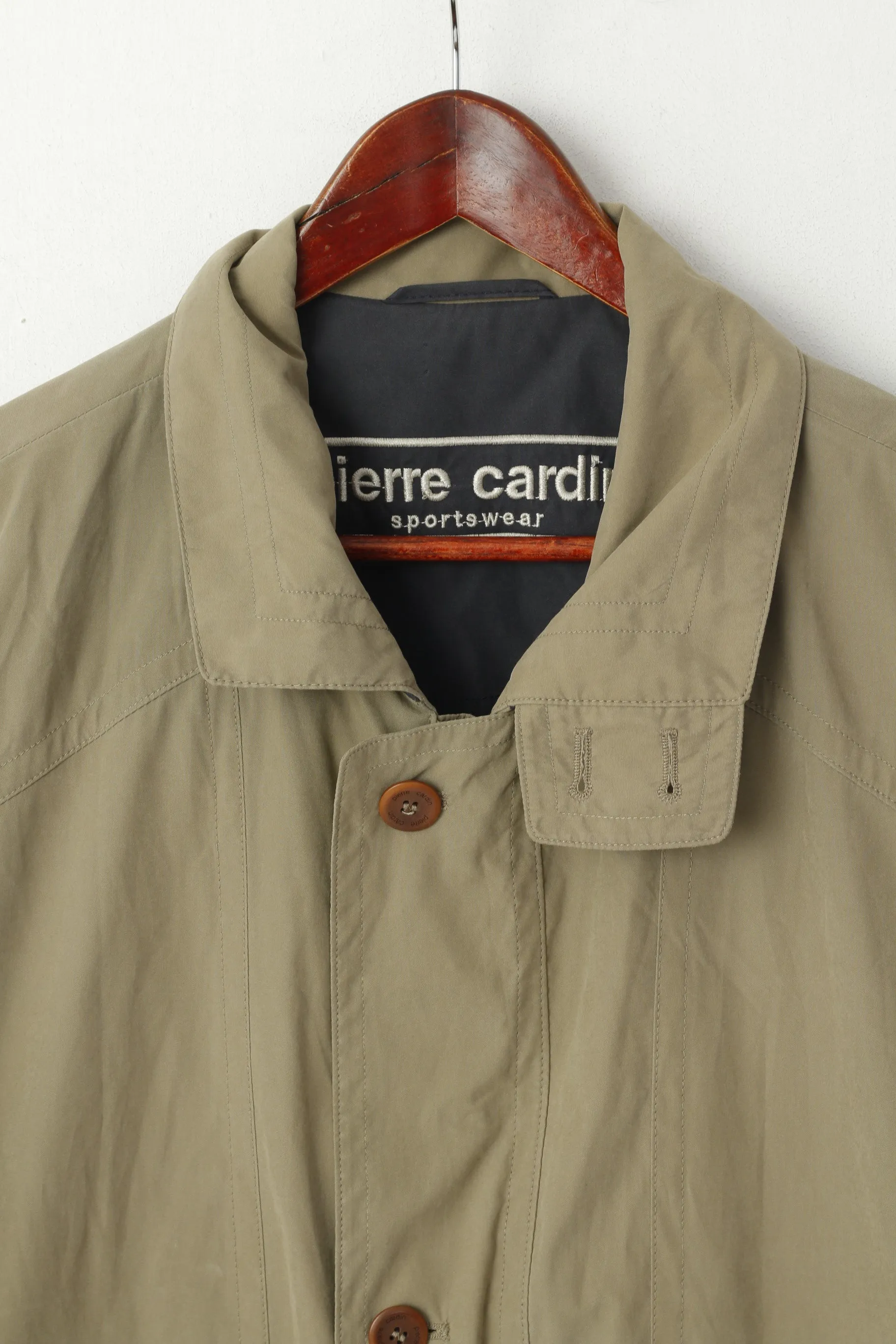 Pierre Cardin Sportswear Men 50 M Jacket Khaki Lightweight Casual Parka Top