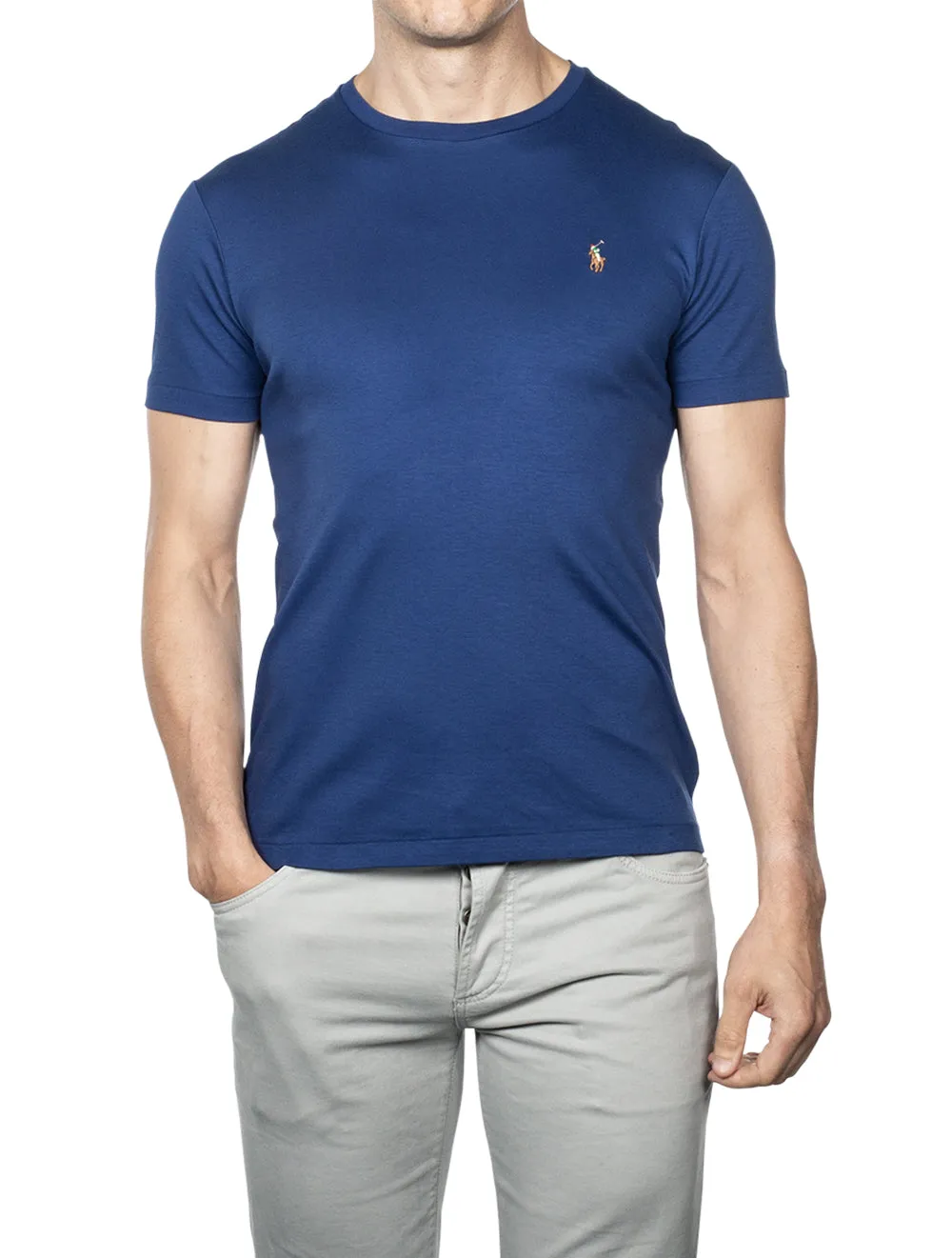 Pima Polo Tshirt Blue