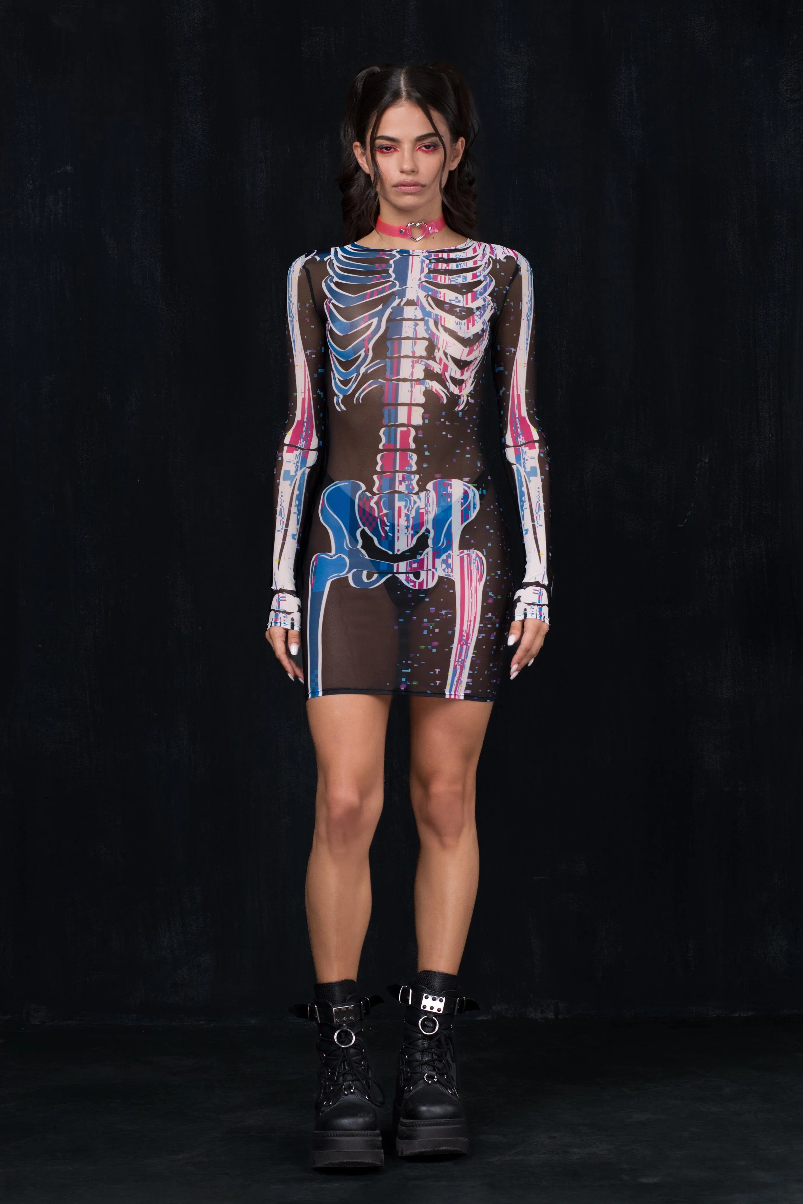 Pixel Phantom Mesh Dress