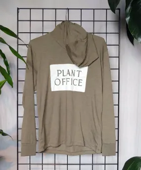 Plant Office Hooded Long-Sleeve Shirt