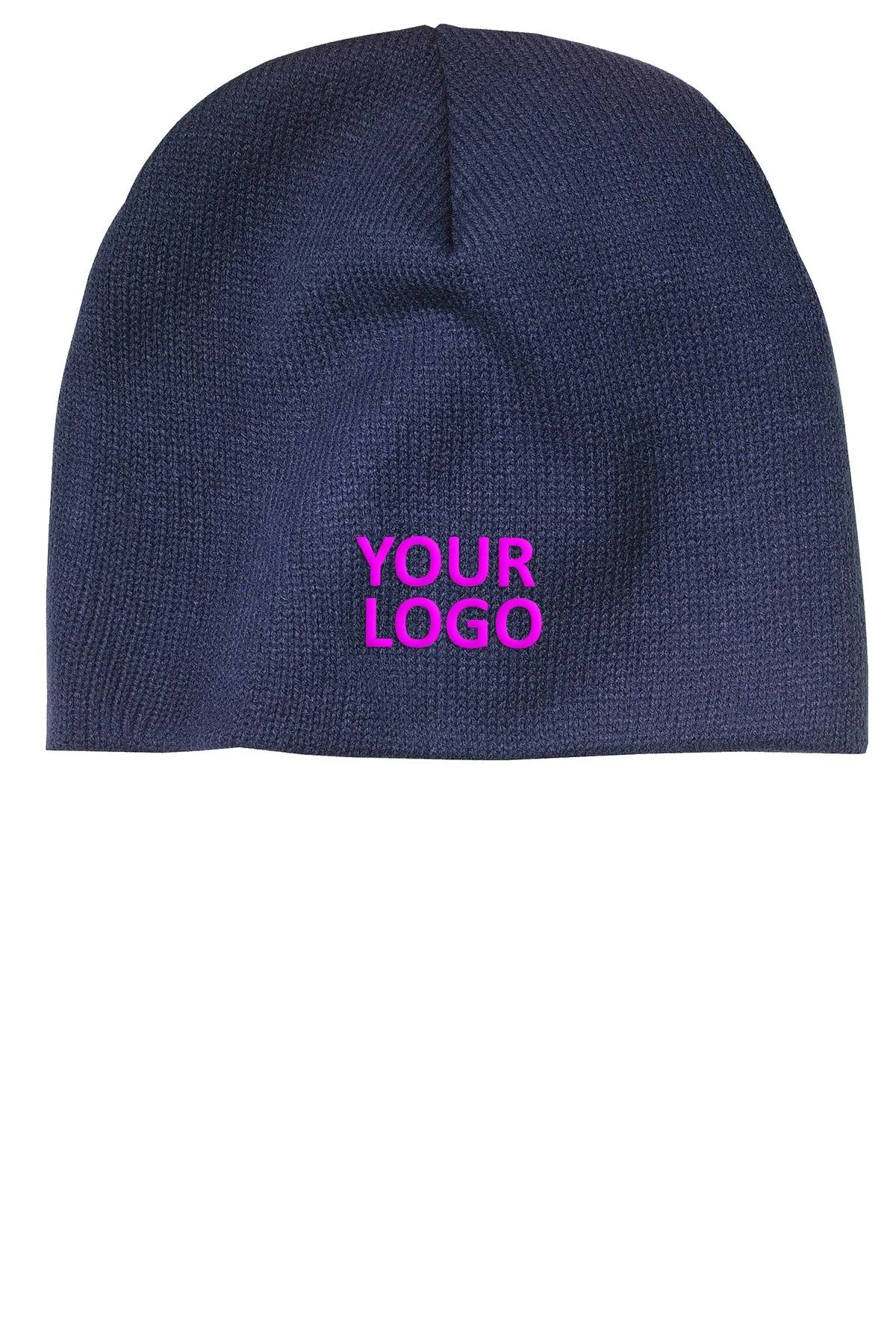 Port & Company Branded Beanies, Navy