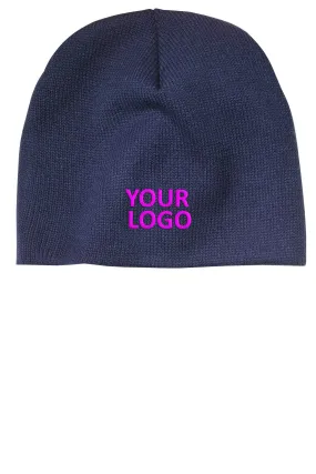 Port & Company Branded Beanies, Navy