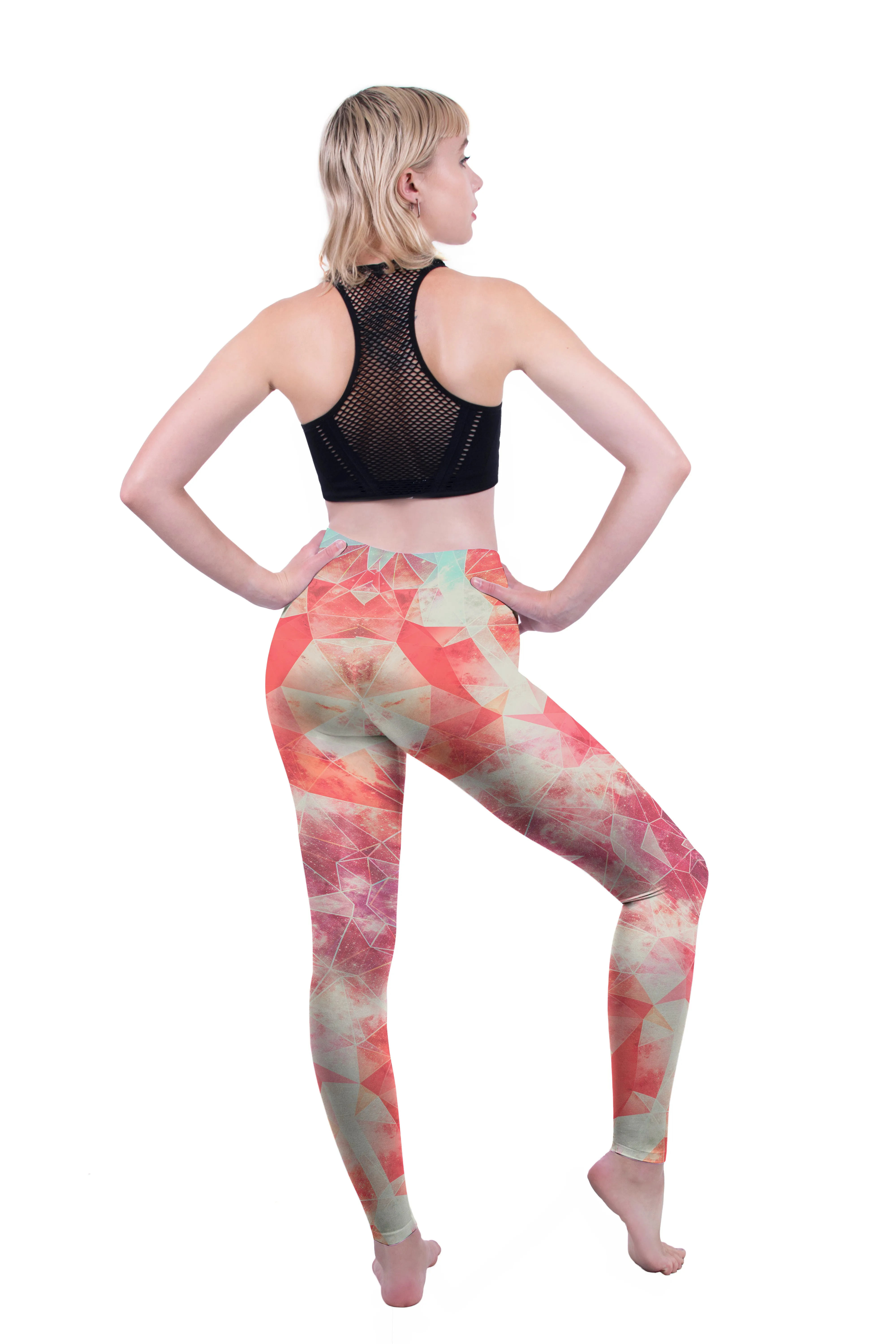 Regular Leggings (8-12 UK Size) - Pink Poly Cosmo