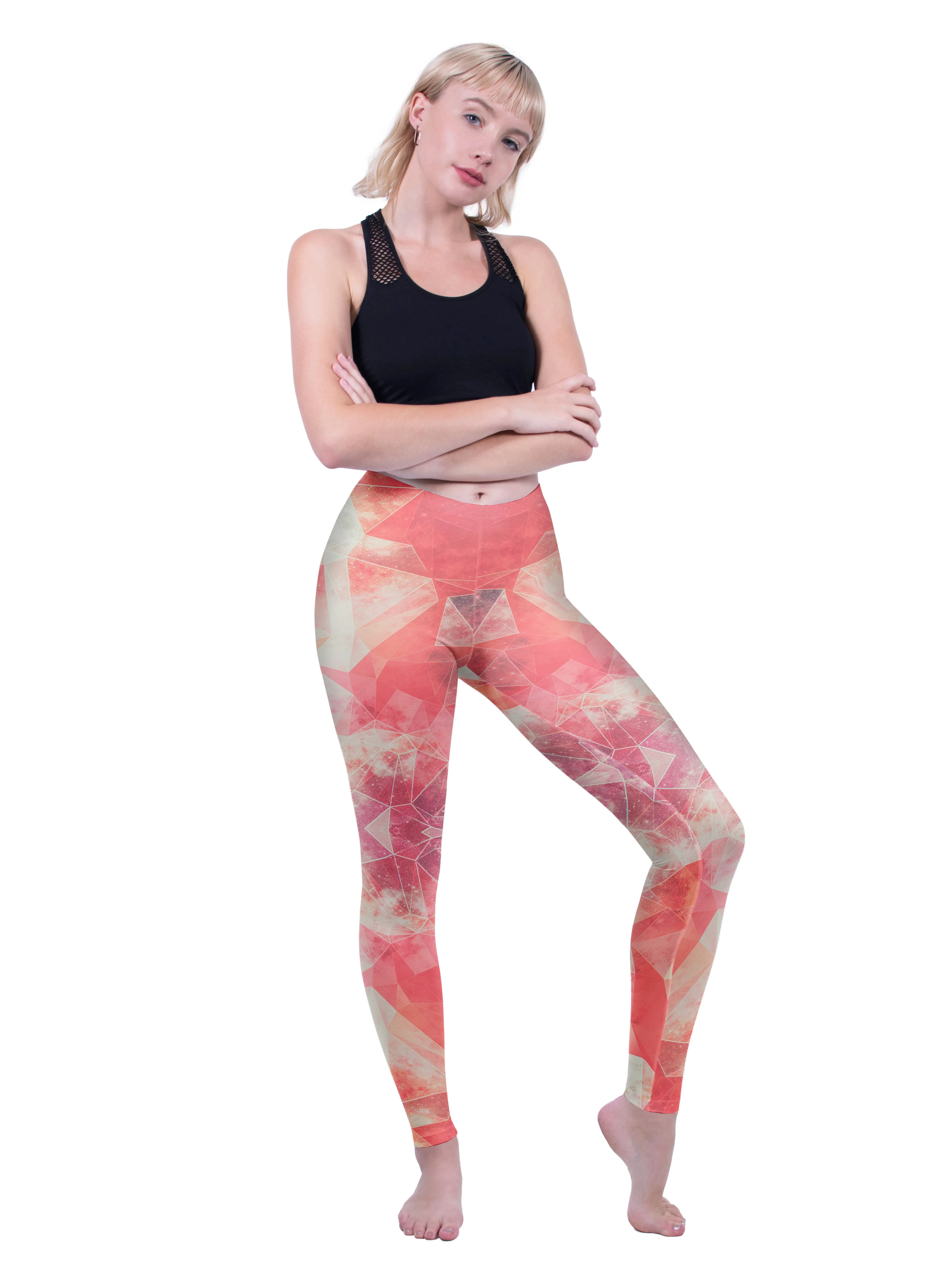 Regular Leggings (8-12 UK Size) - Pink Poly Cosmo