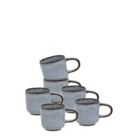 Relic Espresso Cups 95mL - Set of 6 - Blue