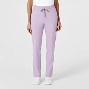 RENEW Women's High Waist Slim Leg Scrub Pant - Pastel Lilac