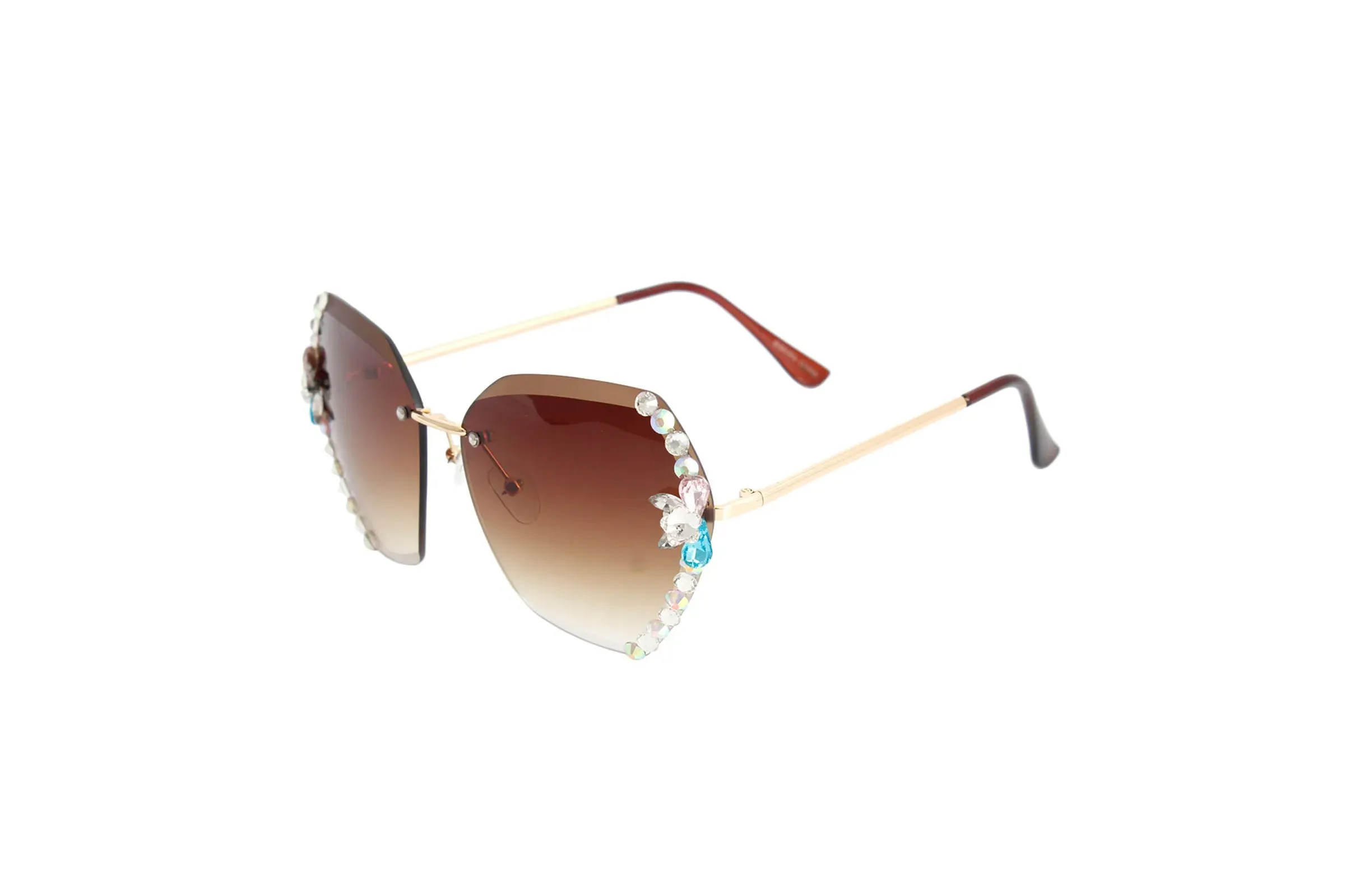 Rhinestone Edge Sunglasses