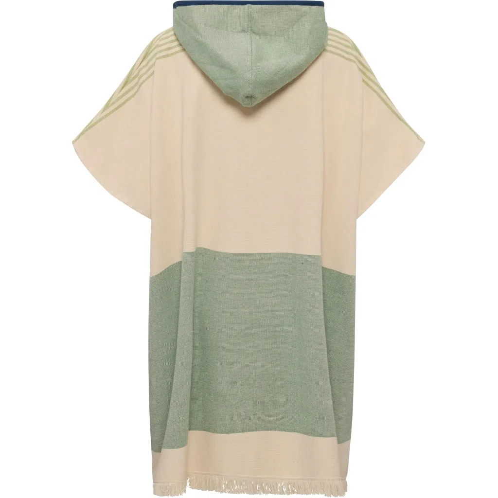 Rinna Poncho - Green Pastel Stripe