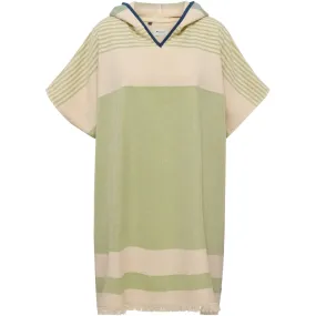 Rinna Poncho - Green Pastel Stripe