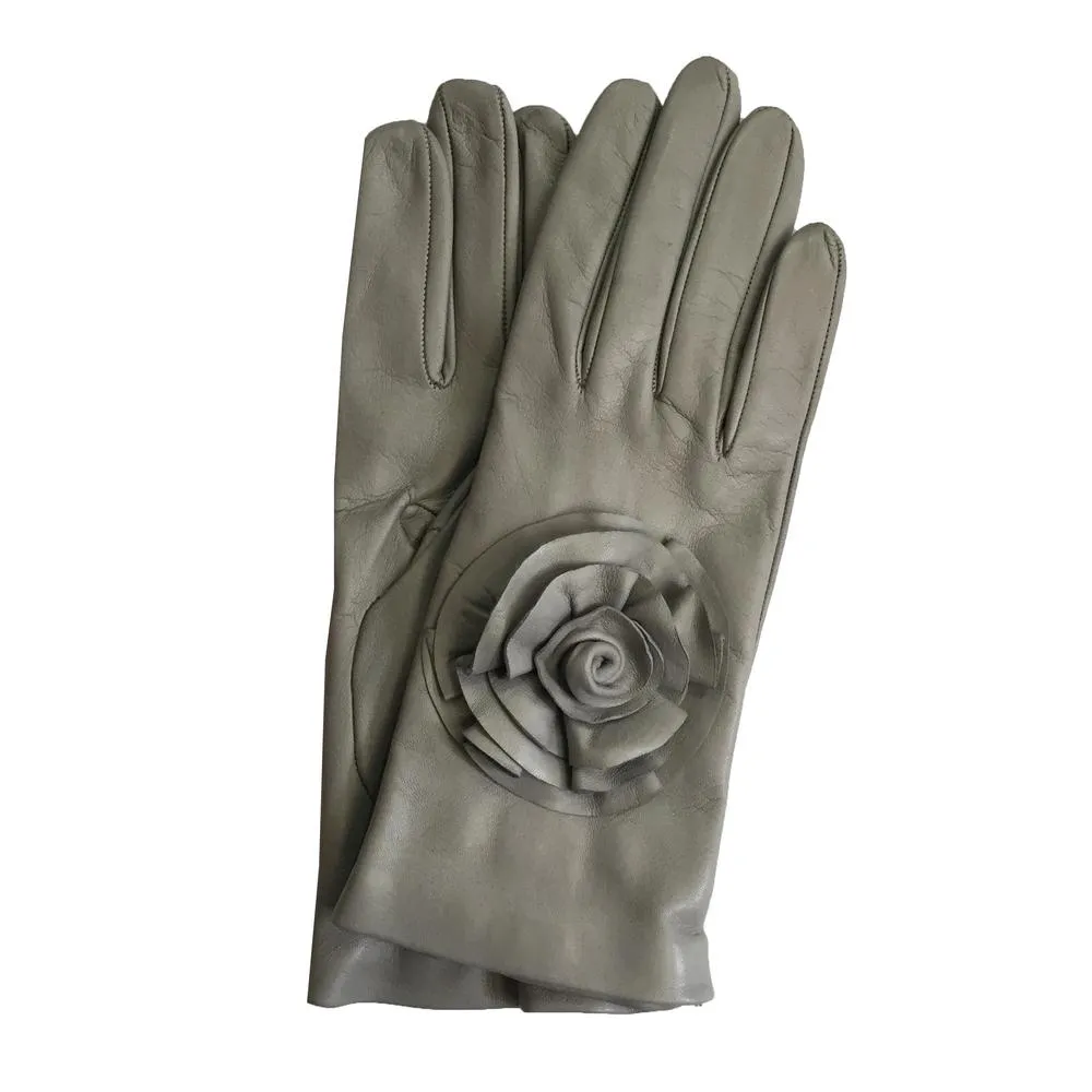 Rose - Women's Silk Lined Leather Gloves