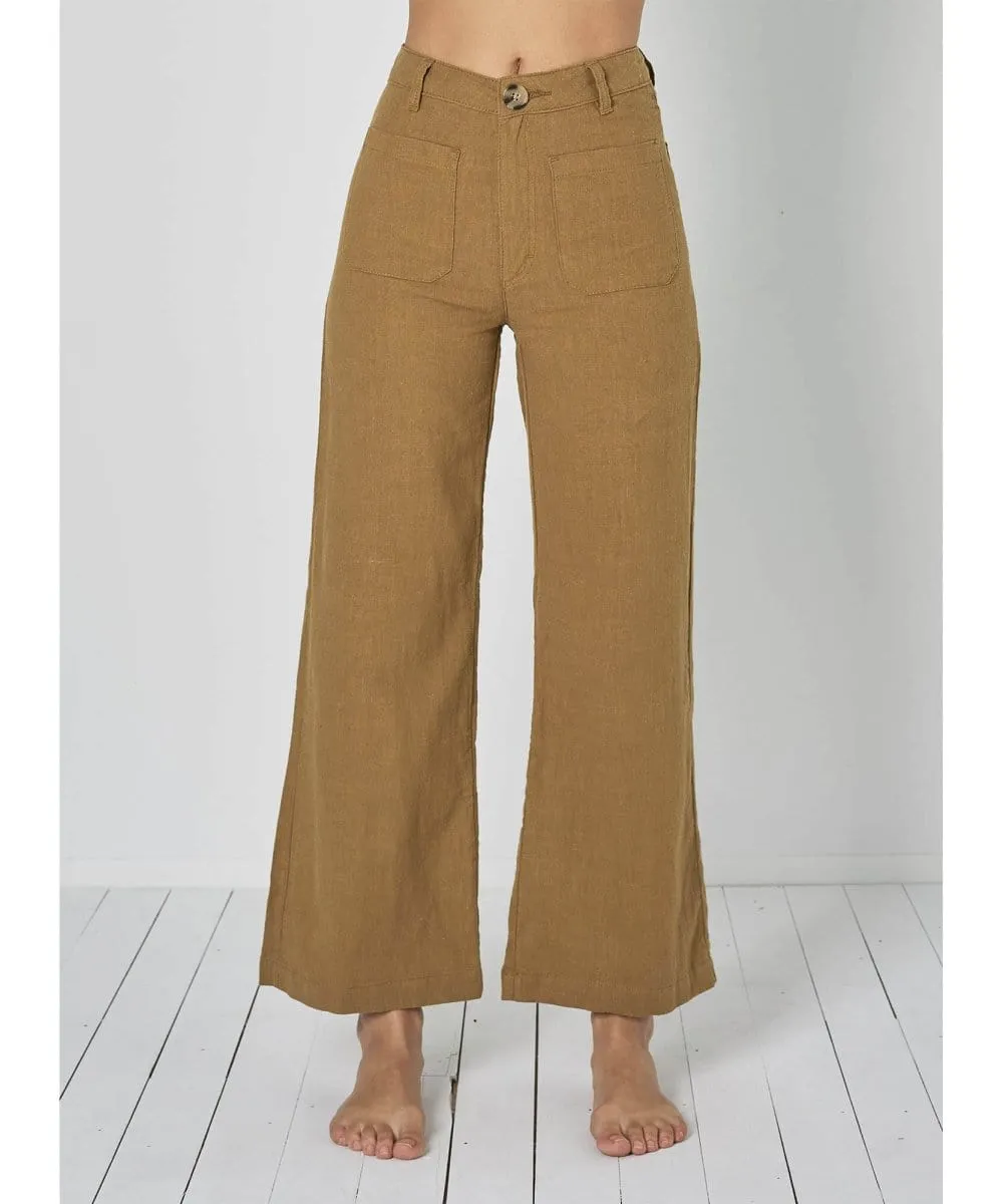 Sailor Ramie Pant Tobacco