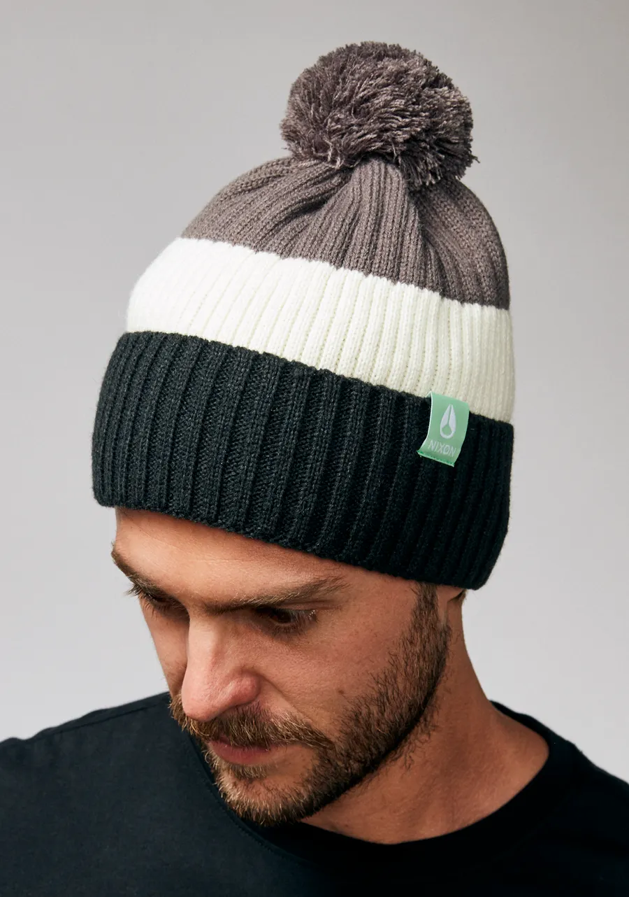 Schrader Pom Beanie - Gray / Black