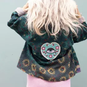 Short Kantha Jacket – Emerald