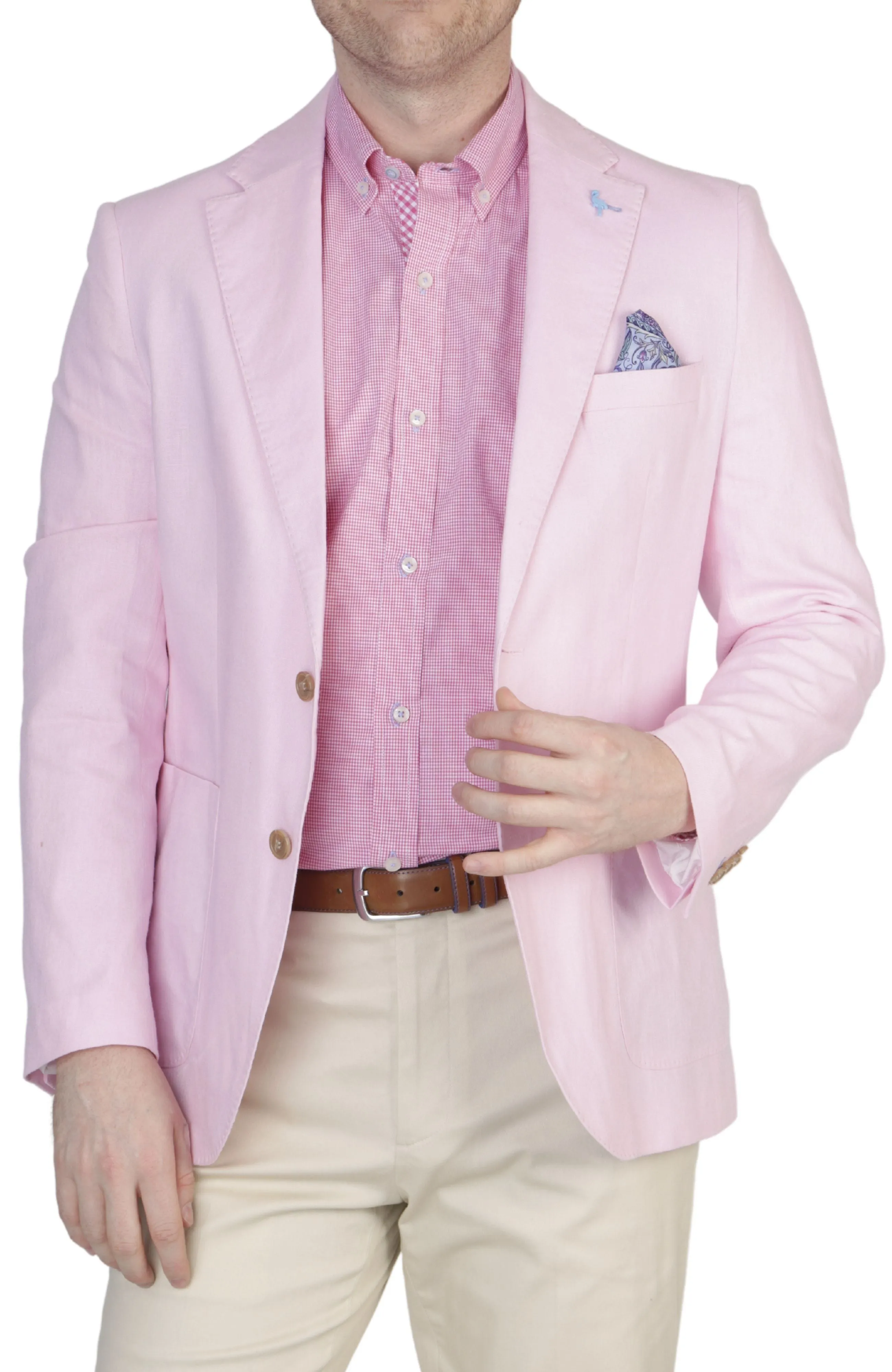 Signature Solid Pastel Linen Sport Coat