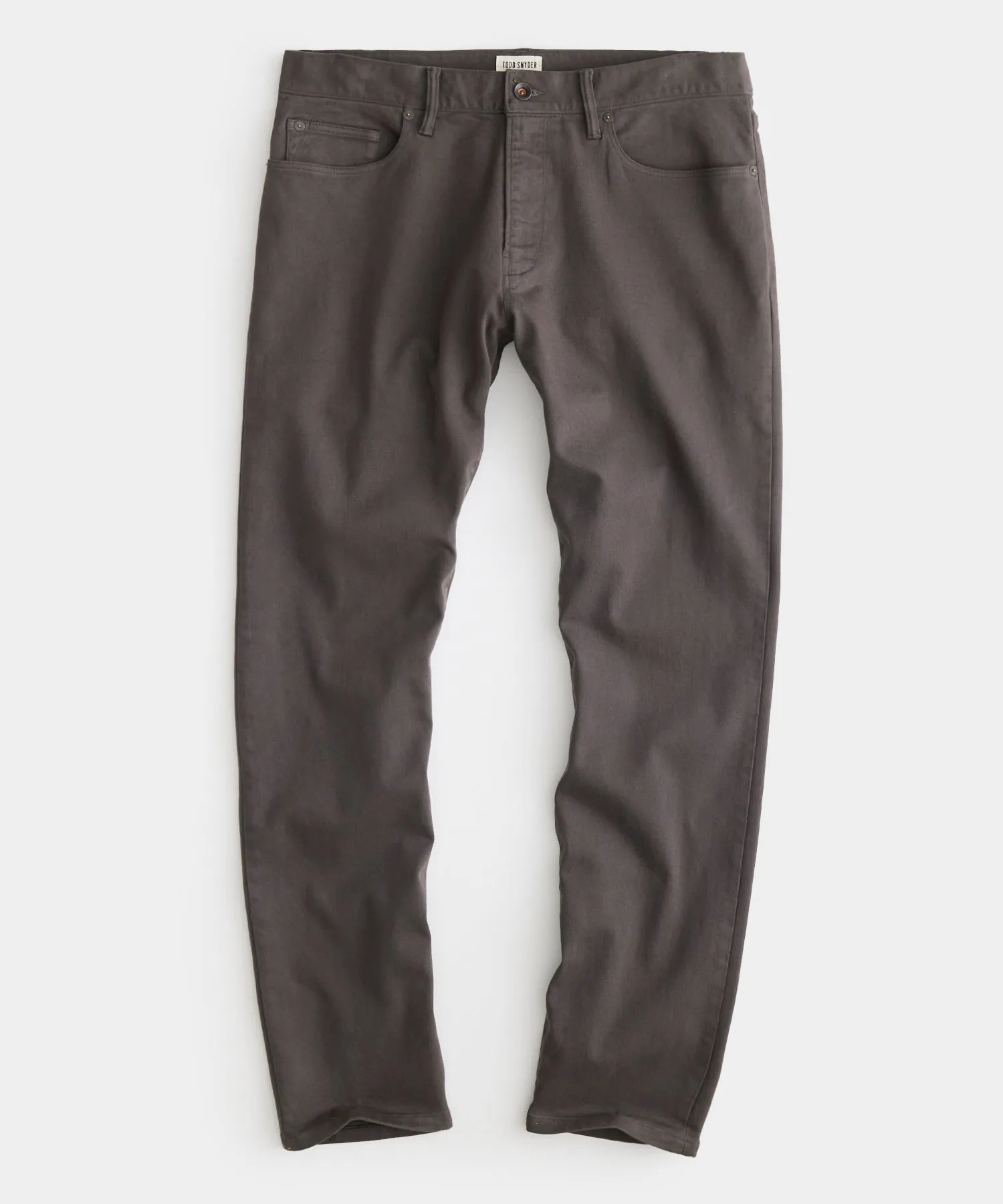 Slim Fit 5-Pocket Chino in Dark Granite