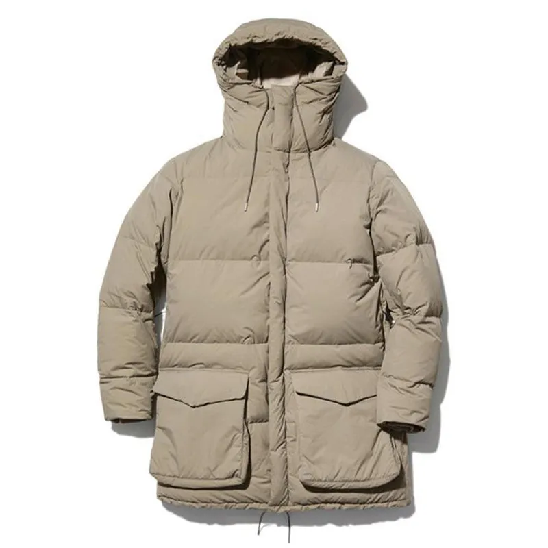 Snow Peak Recycled Nylon Ripstop Down Coat Beige