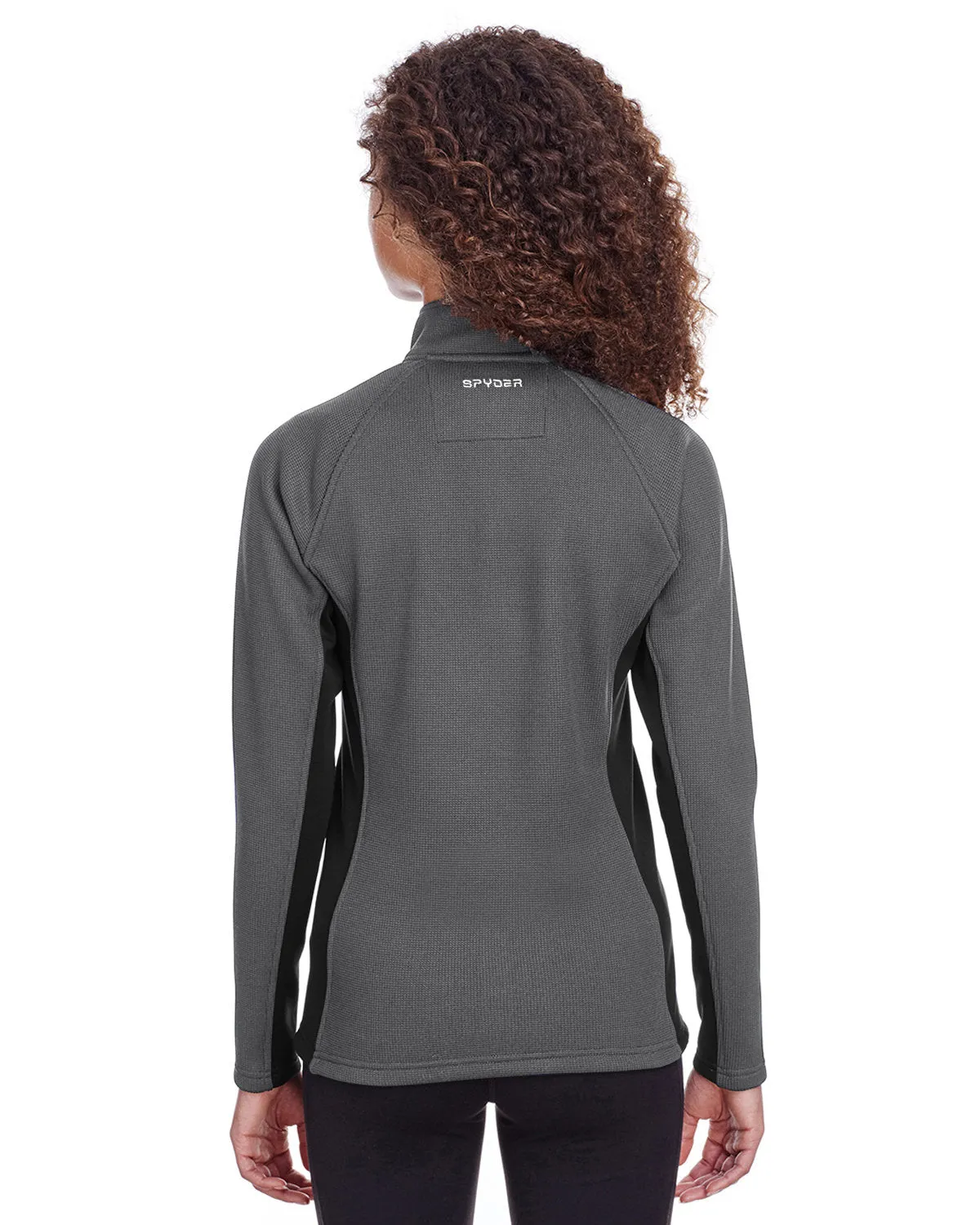 Spyder Ladies Constant Half-Zip Sweaters, Polar/ Black