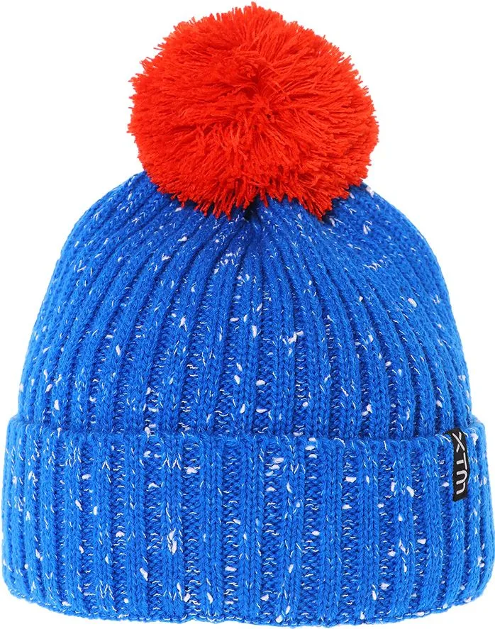 Stax Kids' Speckled Yarn Pompom Beanie