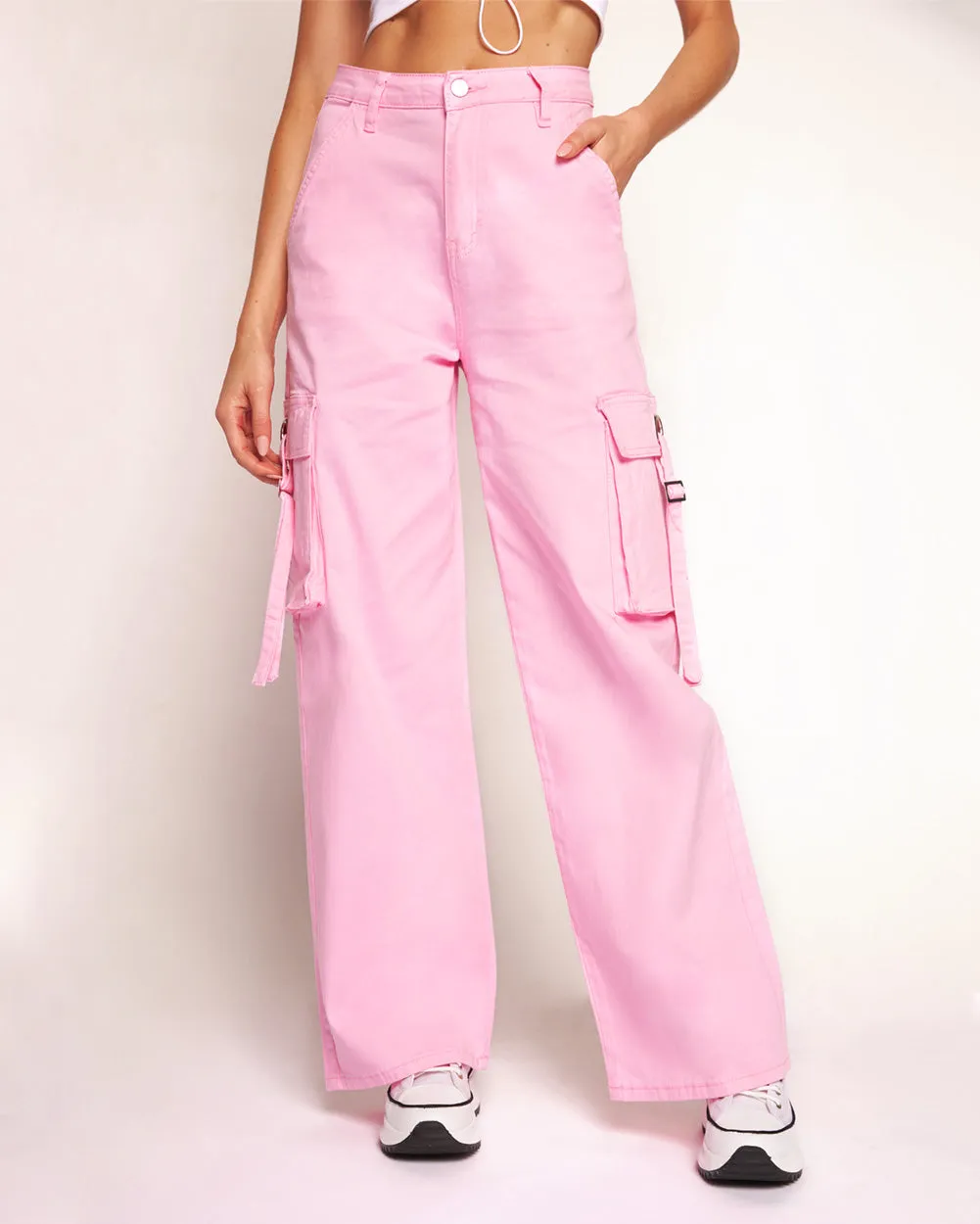 Strawberry Milk Wide Leg Pants