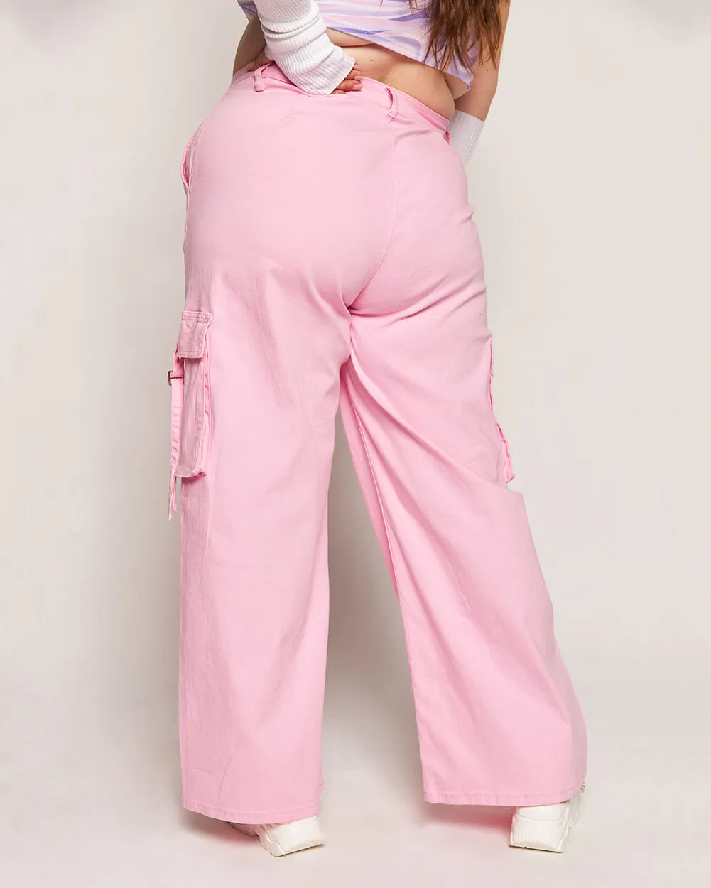 Strawberry Milk Wide Leg Pants