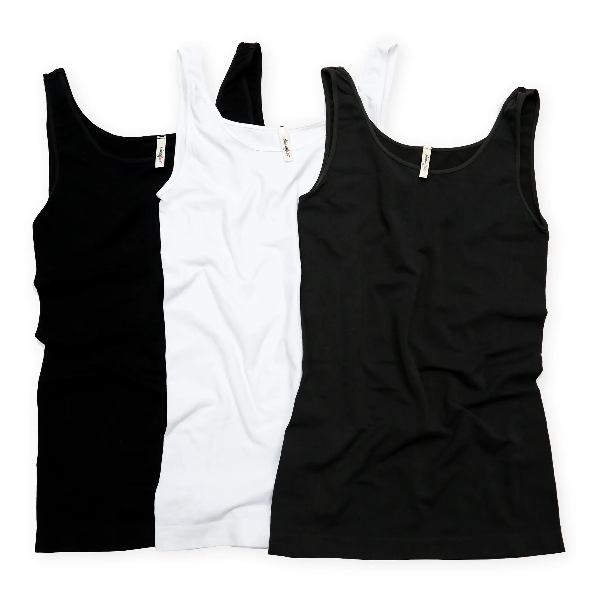 Tank Top Trio - Black, White, Charcoal