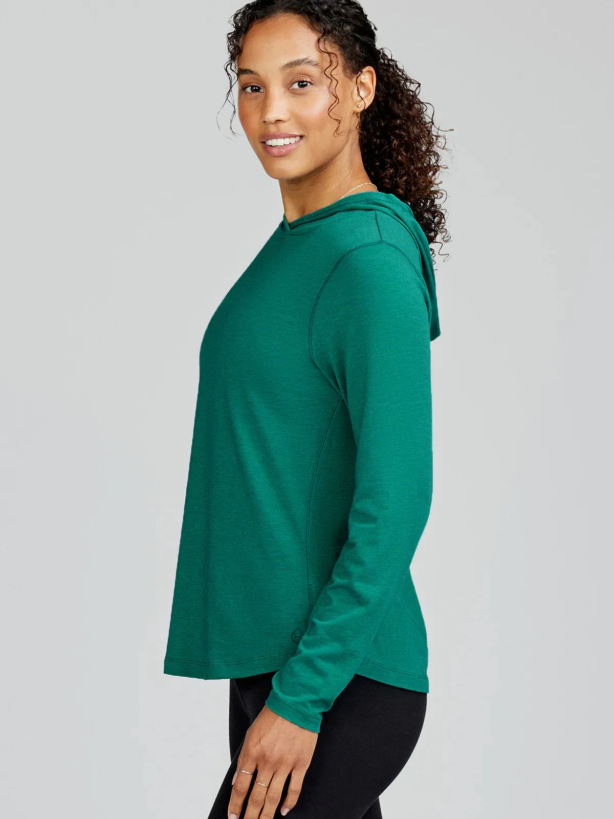 tasc Performance Women's Recess Hoodie In Jade Heather