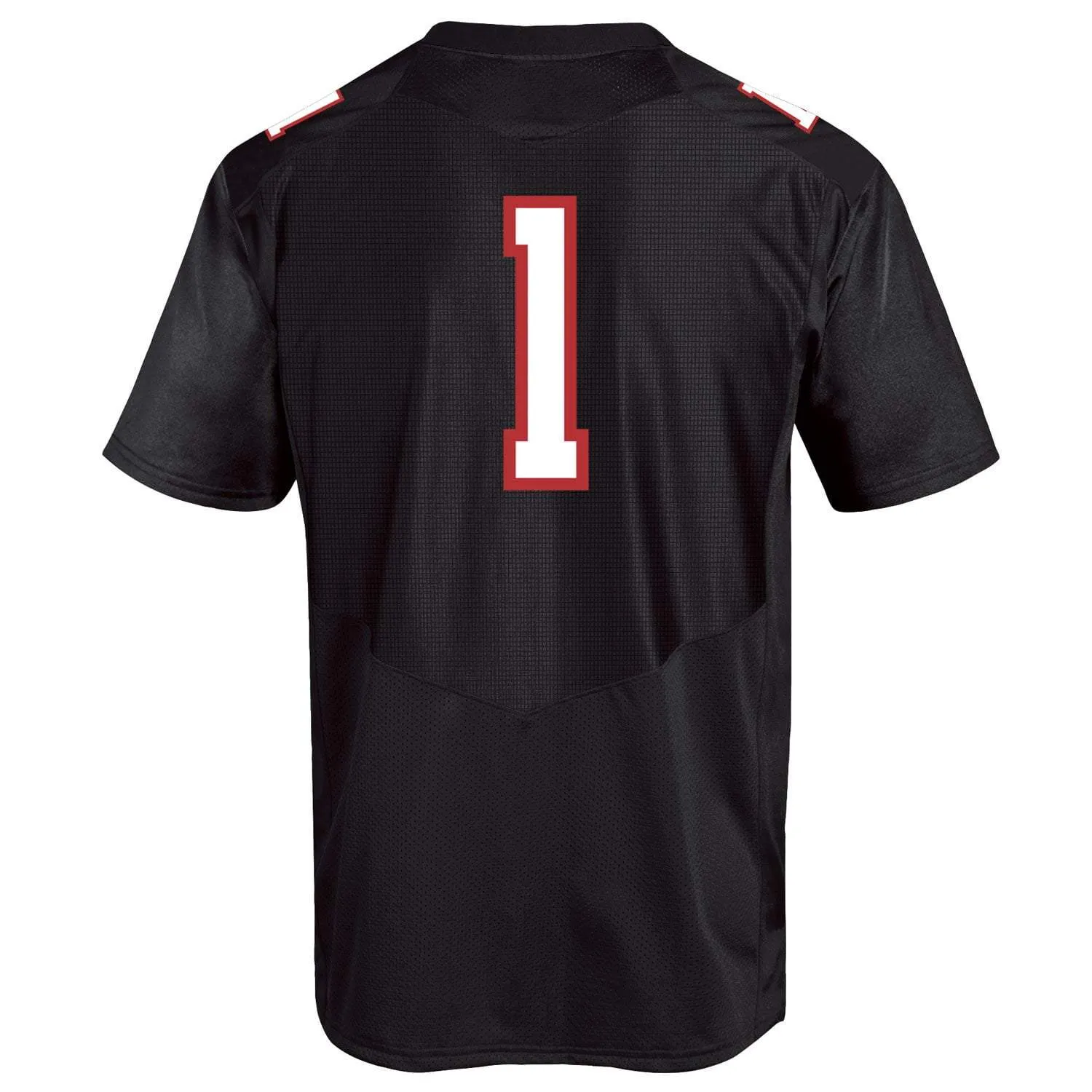 Texas Tech Red Raiders Under Armour Black #1 Sideline Replica Football Jersey