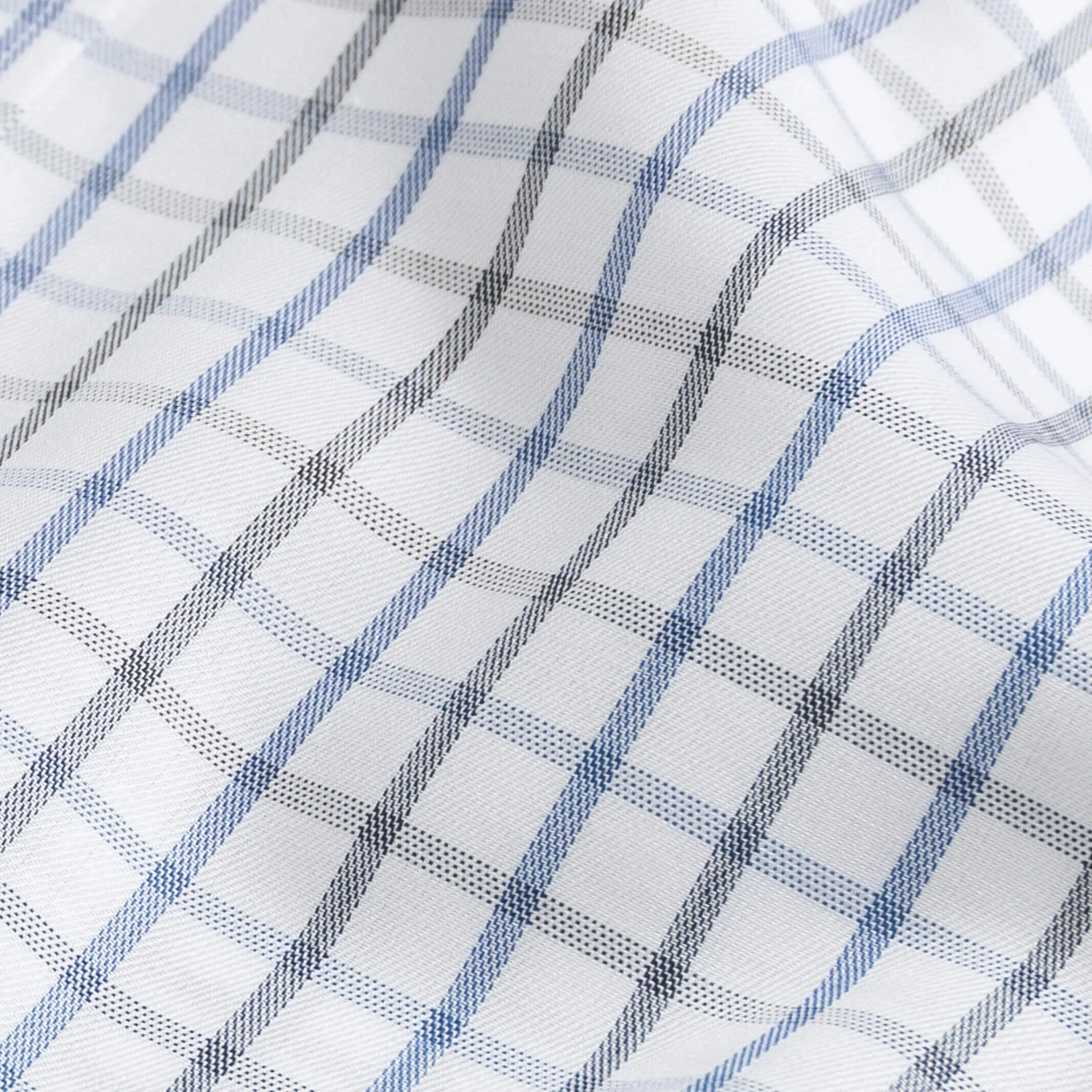 The Blue Suffield Check Custom Shirt