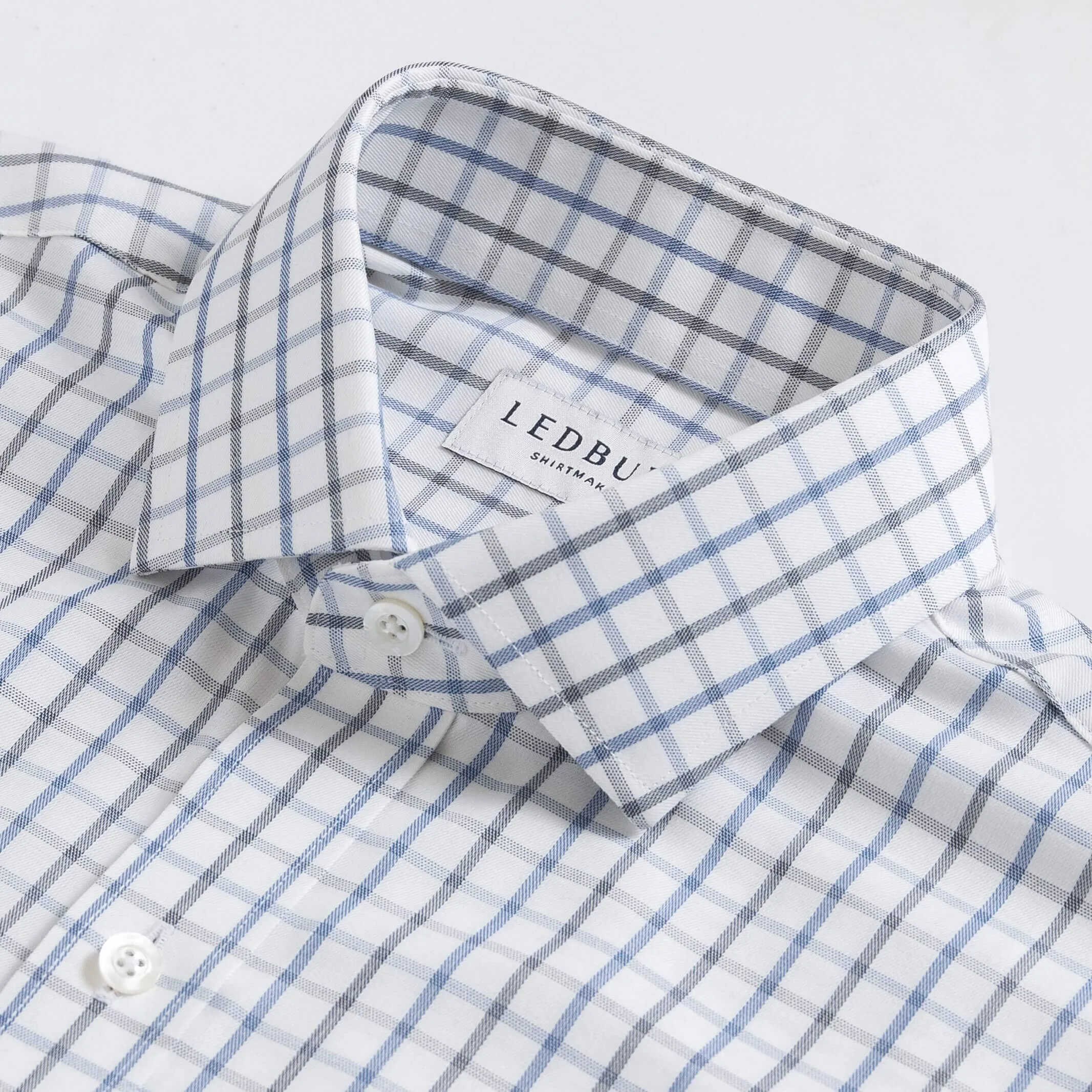 The Blue Suffield Check Custom Shirt