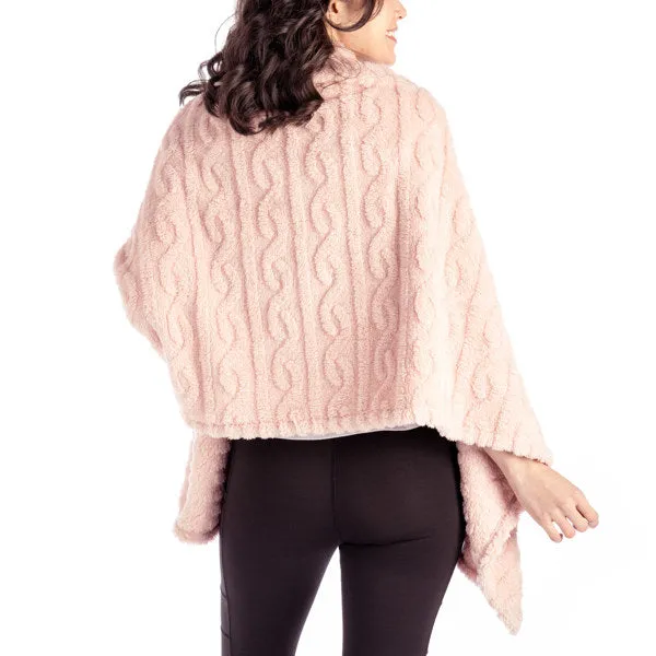 The Coziest Blanket Wrap - Pink