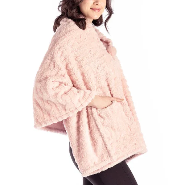 The Coziest Blanket Wrap - Pink