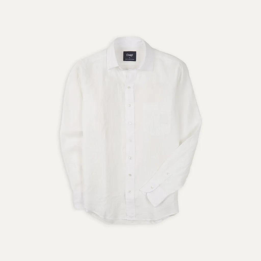 The Linen Summer Shirt; Ecru